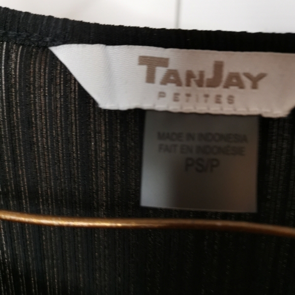 Black Tanjay top with design beading - Picture 5 of 9